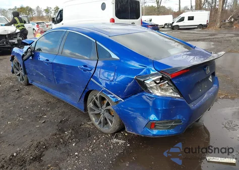 2020 Honda Civic Sport из США, поврежденный, VIN 2HGFC2F86LH580687